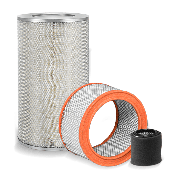 Industrial air filter elements
