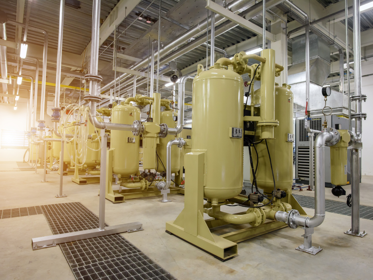Industrial compressed air equipment and filtration systems